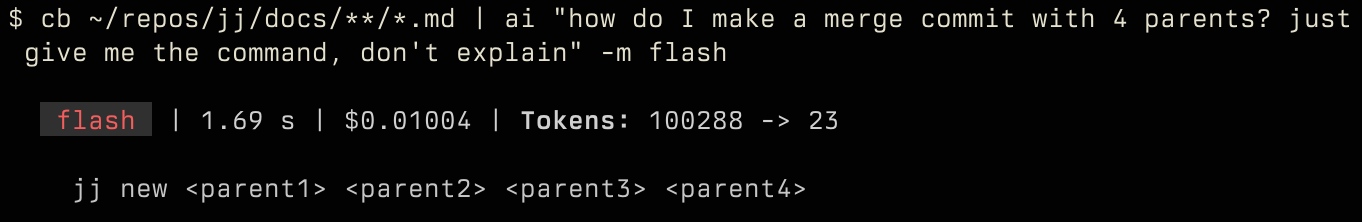 passing all jj docs to gemini 2.0 flash