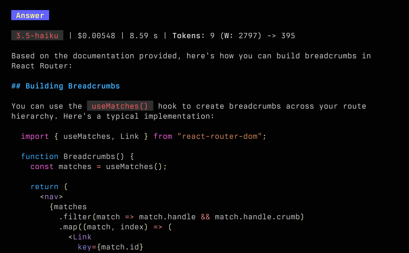 rgd example with react router docs showing syntax highlighting
