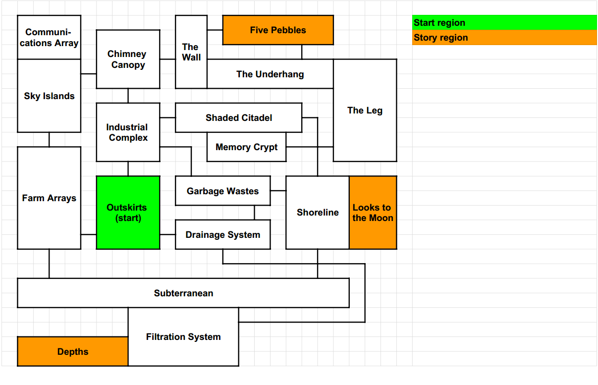 Rain World world map